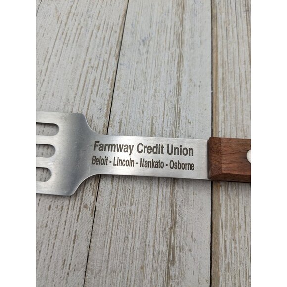 Stainless Steel Cake Brownie Spatula #1 Server Wood Handle 10" - Picture 8 of 9